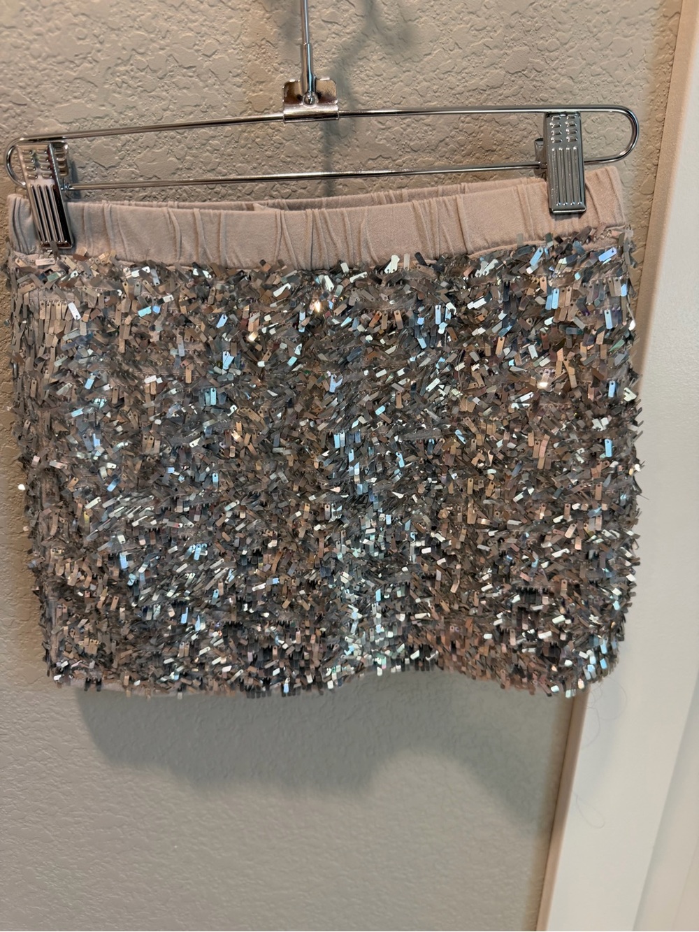 Crewcuts Silver Sequin Party Skirt